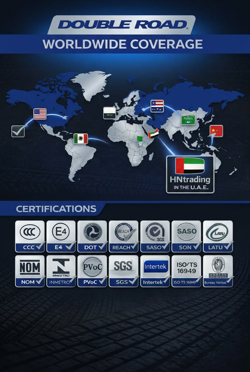 Worldwide tire certifications and approvals